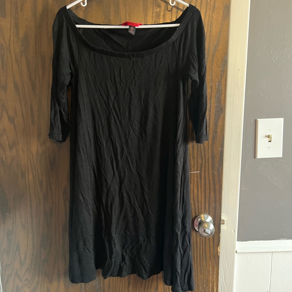 Black shift dress